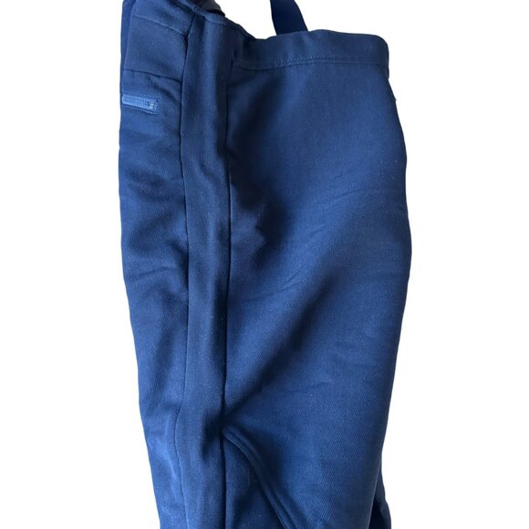 Obermeyer Men Ski Bib Pants Overalls 34 RL Wool Blend Padded Knees Navy Vtg - Picture 16 of 16